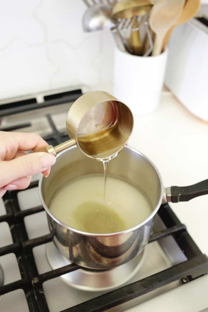 making coating for easy candy apples